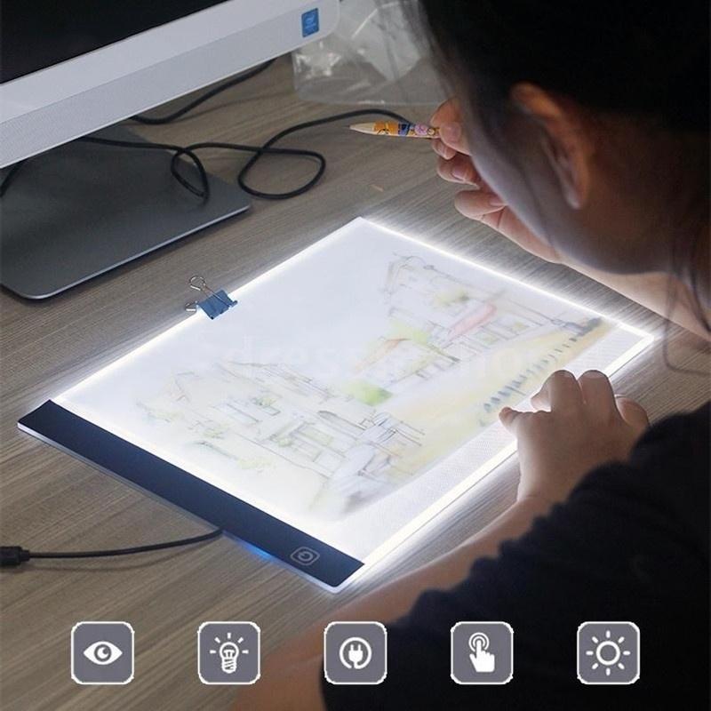 A4 LED Painting Tracing Board Copy Pad Panel Drawing Tablet Art Artcraft Stencil Artist Tattoo Design Light Box