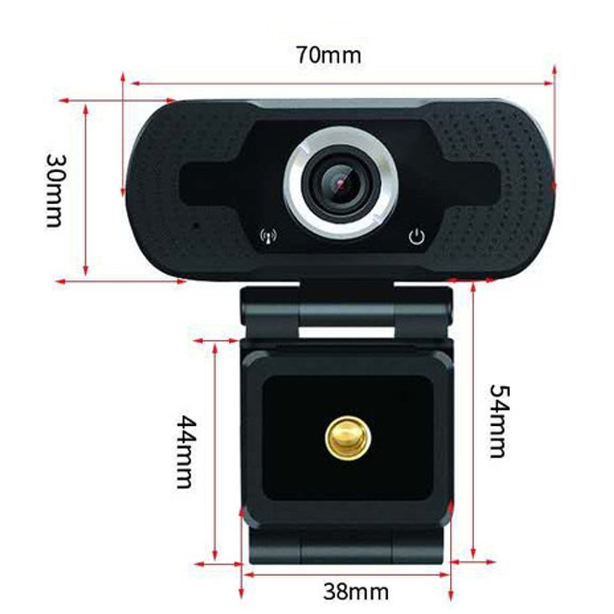 Webcam with Microphone,1080P HD PC Webcam with Privacy Cover and Tripod, USB Camera for Video Calling Recording Conferencing