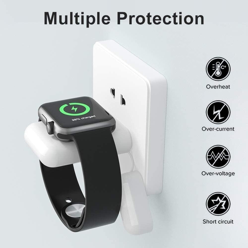 Upgraded Version for iWatch Wireless Charger, Portable Magnetic iWatch Charger for Travel Outdoor, 1000mAh Power Bank for iWatch Series 5/4/3/2/1