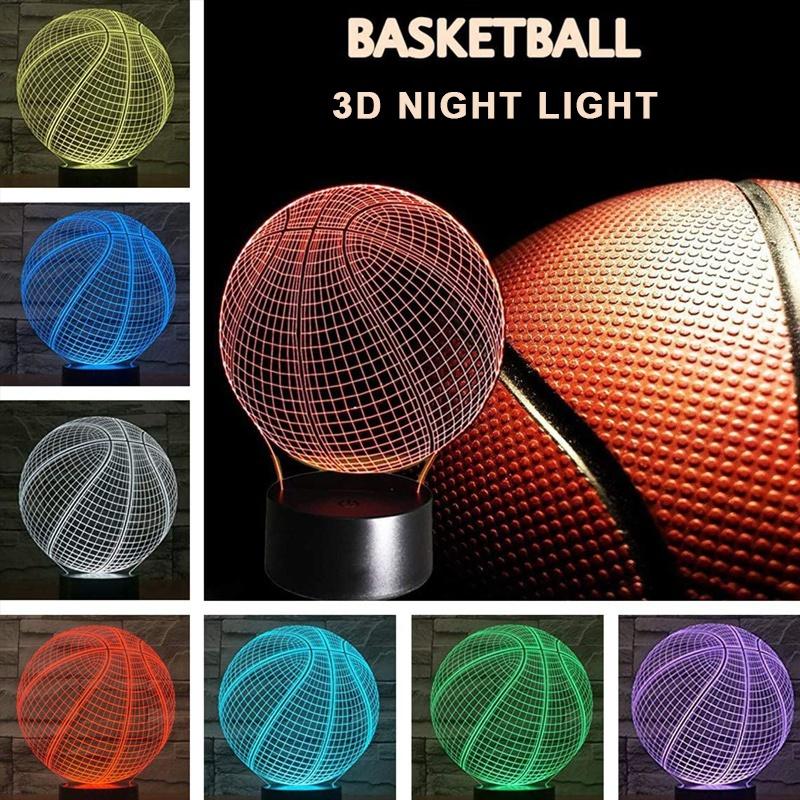New 7 Color Changing Night Lamp 3D Atmosphere Bulbing Light 3D Visual Illusion LED Lamp for Kids Toy Christmas Birthday Gifts