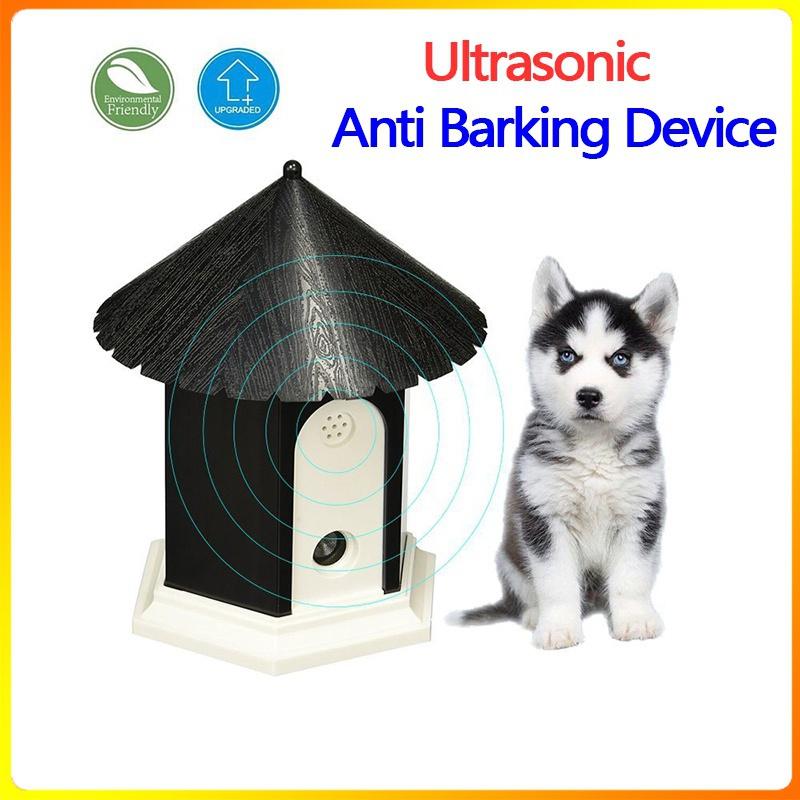 New Ultrasonic Outdoor Anti Barking Deterrent - Bird House Shaped Sonic Bark Controller by HappyHapi, Small Size, Household Training Tool, No Harm To Pets, Plant, Human