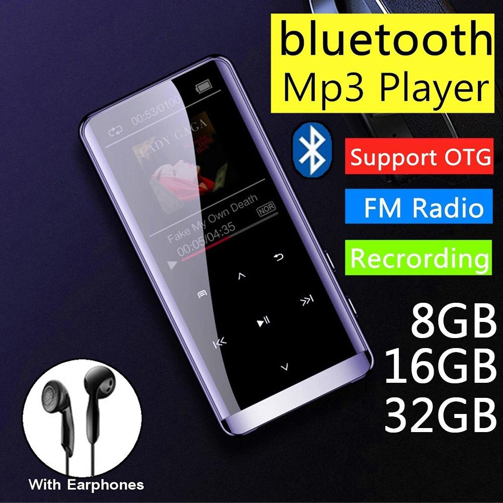 2021 New Upgrade Curved Screen bluetooth Hifi Lossless Sound MP3 Touch Key MP4 Player FM Radio Digital Music Video Player Walkmen