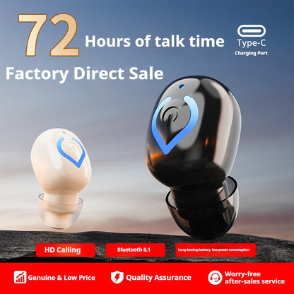 V08 Single Ear Bluetooth-compatible 6.1 Earbud 20H Wireless Mini Sports Business In-ear Headphone