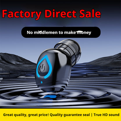 V08 Single Ear Bluetooth-compatible 6.1 Earbud 20H Wireless Mini Sports Business In-ear Headphone