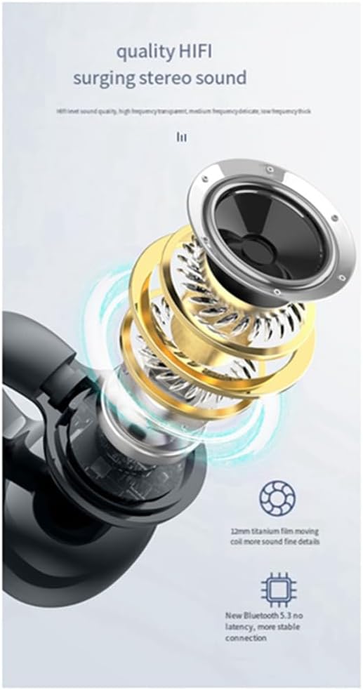 Single Pack Sports Bluetooth Headset Ear Clip Type Non-In-Ear Stereo Ultra-Long Standby Mini Headset Easy Install