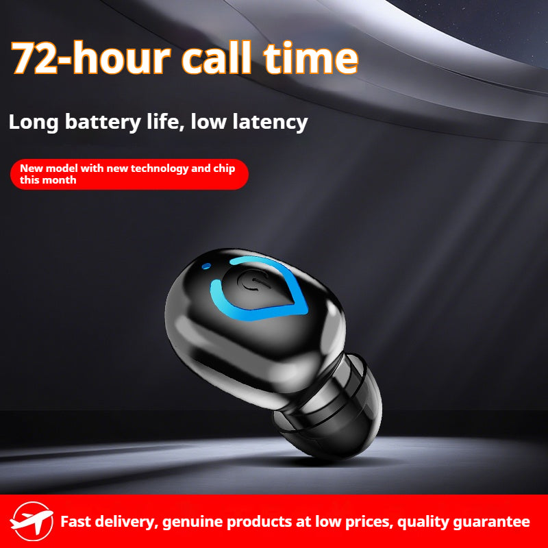 V08 Single Ear Bluetooth-compatible 6.1 Earbud 20H Wireless Mini Sports Business In-ear Headphone