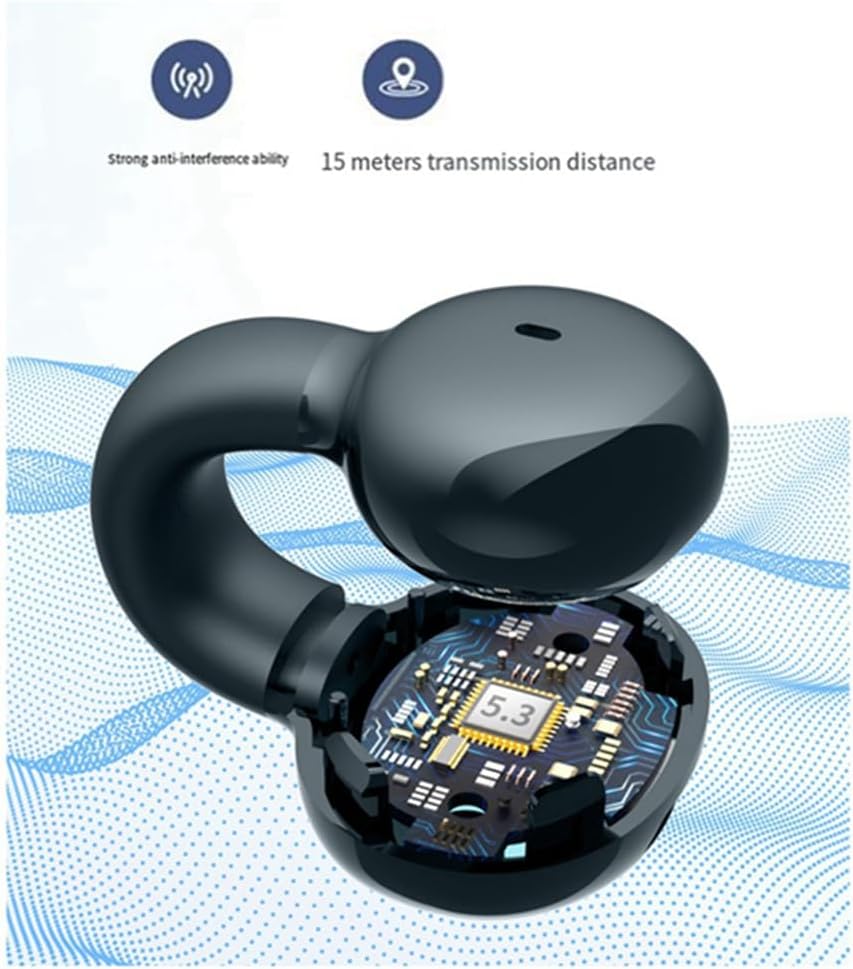 Single Pack Sports Bluetooth Headset Ear Clip Type Non-In-Ear Stereo Ultra-Long Standby Mini Headset Easy Install