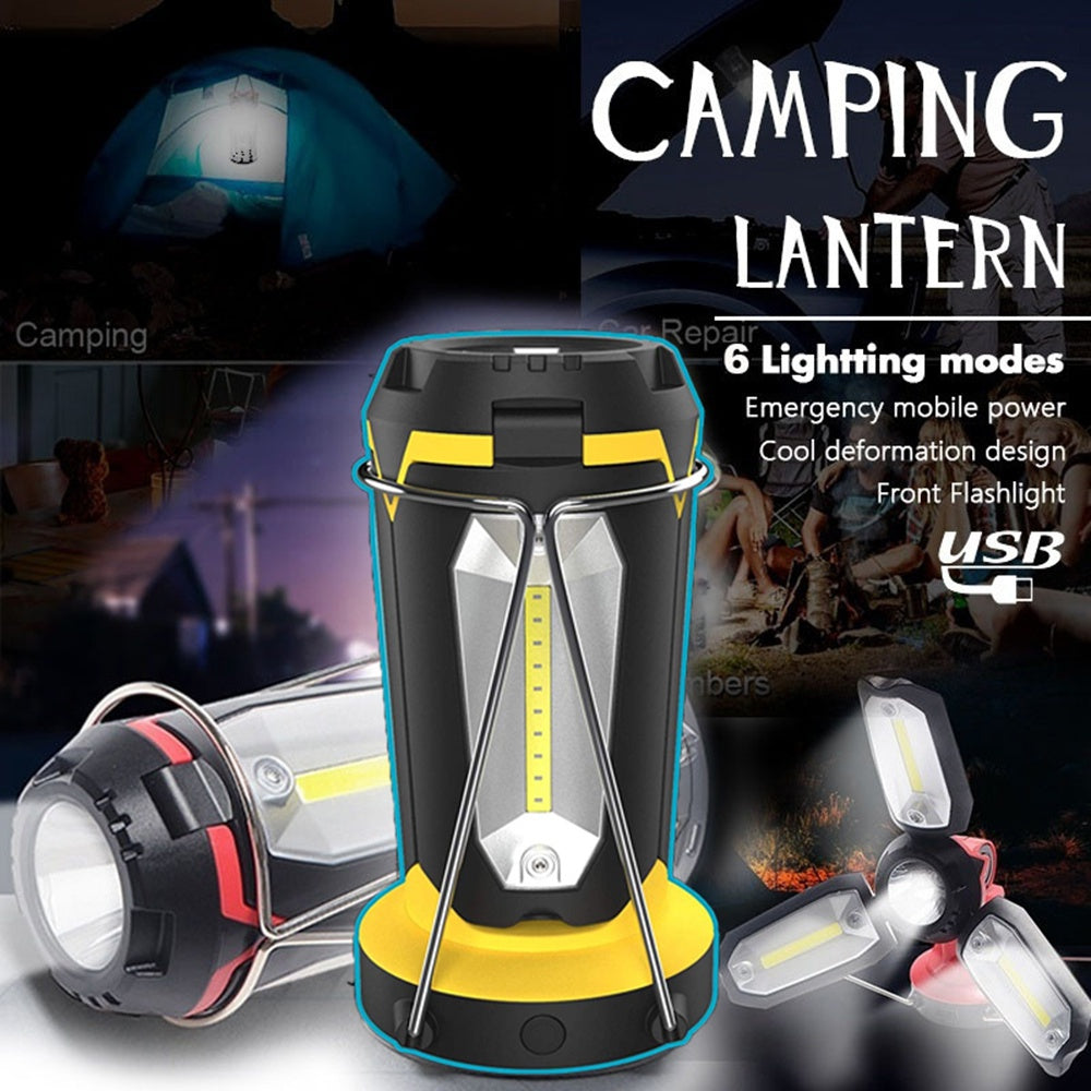 2020 Rechargeable LED Camping Lantern, Portable Tent LED Lights Flashlights by USB Charging for Phone Charging,Emergency,Hurricane,Fishing and More