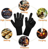 Barbecue Kitchen Gloves BBQ Oven Mitts Baking Glove Extreme Heat Resistant Multi-Purpose Grilling Cooking Gloves
