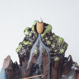 Backflow Ceramic Waterfall Glaze Incense Smoke Cone Burner Holder Home Decor [&lt;lun&gt;]