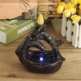 Retro Handmade Ceramic Backflow Incense Burner Home Decor Incense Holder Buddhist Crafts