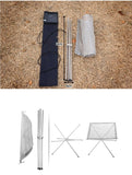 New Folding Camp Stove Fire Frame Stand Wood Burning Grill Stainless Steel Rack Heater Camping Tool [&lt;lun&gt;]