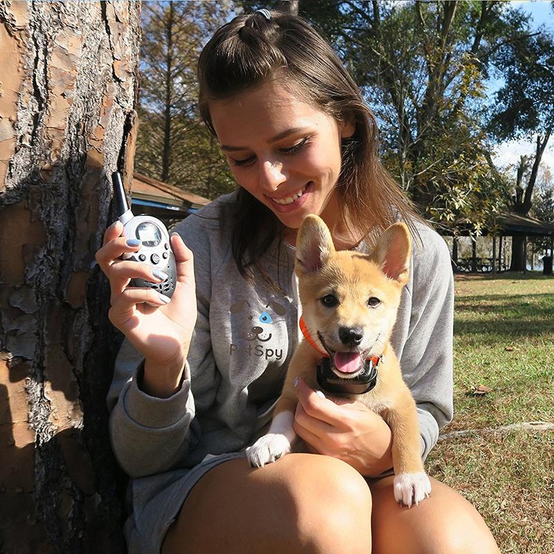 2021 New 1000 Yards Dog Training Collar with Remote, Rechargeable and Waterproof with 3 Dog Training Modes Static Shock/Vibration/Beep for Medium or Large Dog with White Backlight LCD Screen [<lun>]
