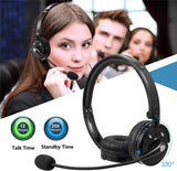 Bluetooth Headphones with Microphone, YAMAY Bluetooth Headset Wireless Headphones on Ear with Noise Cancelling Boom Mic Mute Key Clear Sound, Foldable Headset for Cell Phones PC Tablet Home Office