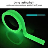 Reflective Glow Tape Self-adhesive Sticker Removable Luminous Tape Fluorescent Glowing Dark Striking Warning Tape
