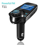Bluetooth FM Transmitter Receiver Radio Adapter Car Kit With 5V 2.1A USB Car Charger MP3 Player Support TF Card USB Flash Drive [&lt;lun&gt;]