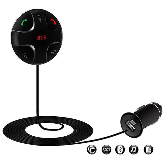FM Digital Wireless Handsfree Bluetooth 3.0 Car Kit Adapter Charger MP3 Player FM Radio Transmitter In-car Bluetooth Music Receiver for Smartphone Tablet