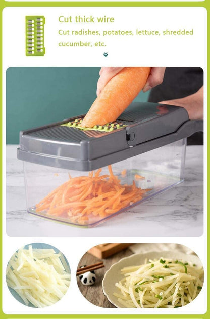 2021 New Multifunctional Vegetable Potato Slicer Set Chopper Grater Carrot Cutter Shredder Onion Peeler Kitchen Tool