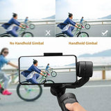 Professional H4 Smartphone Camera 3 Axes Stabilizer Handheld Gimbal Stabilizer for Smartphone/Camera/Video Stabilizer for Running Biking Hiking