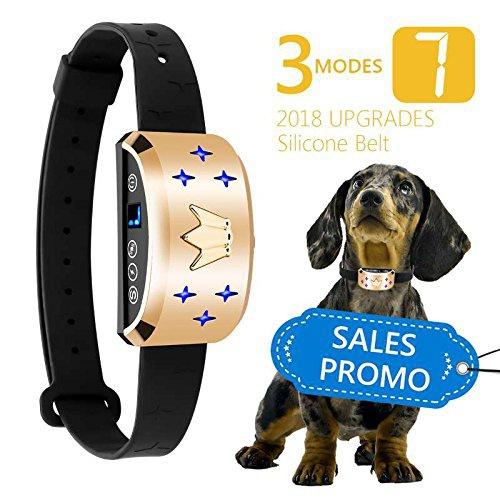 2021 Anti Bark Collar for Small Dog Large Dog - Safe Bark Controller, Rechargeable,waterproof with Intelligent Vibration, Beep and Static Shock Mode [<lun>]