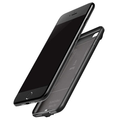 Slim Silicone Battery Case for iPhone 8/7/6S/6/8 Plus / 7 Plus / 6S Plus/6 Plus, 2500mAh/3700mAh Portable Charging Case External Rechargeable Charger Case Juice Pack Protective Power Case for iPhone