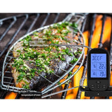 Dual Probe Digital Cooking Meat Thermometer Large LCD Backlight Food Grill Thermometer with Timer Mode for Smoker Kitchen Oven BBQ Thermometer