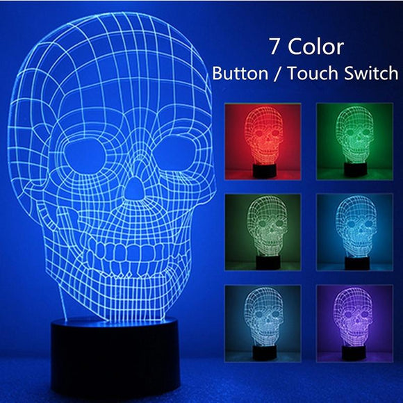 2020 LED Light 3D Lamp Light Colorful 7 Color Change Visual Illusion Lamp Light Gift