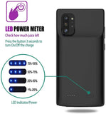 New Fashion Portable Battery Case for Galaxy S20 Ultra/S20+/S20/Note10 Plus/Note10/S10 Plus/Note9/Note8/S9 Plus/S8 Plus/S7 edge, Charging Case for Samsung Rechargeable External Battery Pack Extended Battery Protective Charger Case
