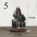Backflow incense cones Retro Handmade Porcelain Ceramic Backflow Incense Burner Buddhist Decoration Home Aromatherapy