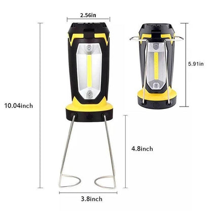 LED Camping Lantern, Rechargeable 2200mAh Portable Tent LED Lights Flashlights by USB Charging for Phone Charging,Emergency,Hurricane,Fishing and More