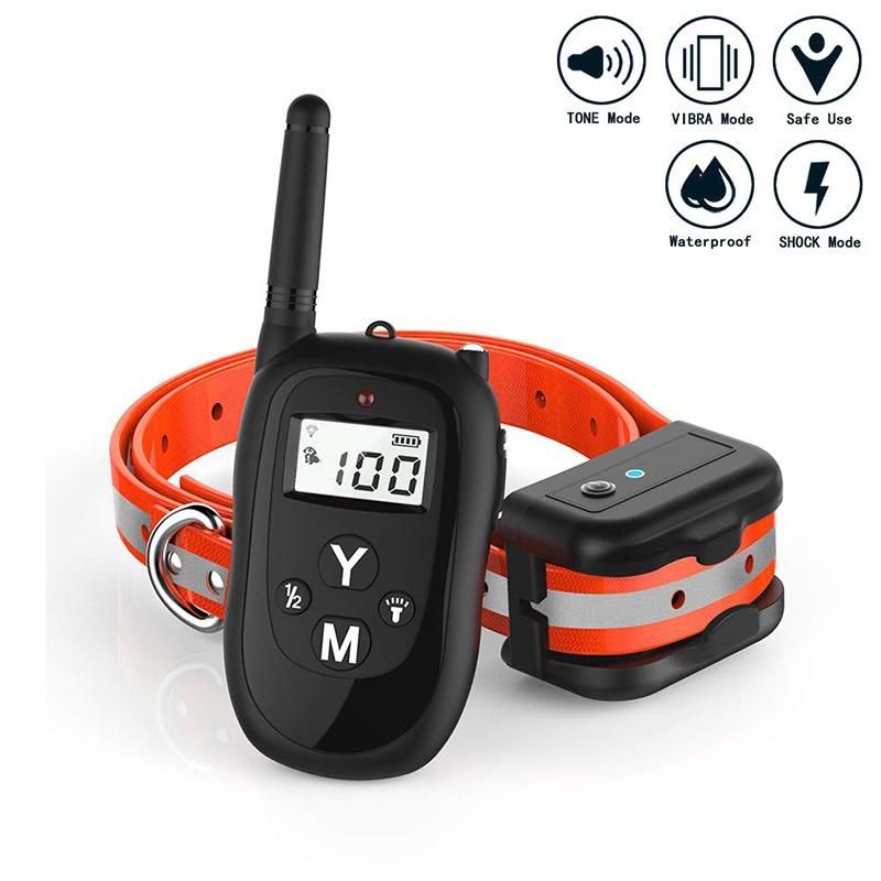 Shock Collar for Dogs Dog Training Collar Rechargeable Waterproof 500ft Control Dog Shock Collar with Remote,Beep Vibration Shock for Small Medium Large Dogs