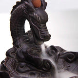 Dragon Incense Waterfall Handmade Backflow Incense Ceremic Incense Holder Aromatherapy Ornament Home Decor + 20 Backflow incense cones [&lt;lun&gt;]