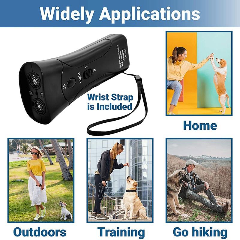 2020 New Handheld Anti Barking Device. Ultrasonic Dog Bark Deterrent with Multi-Function Dog Bark Control. Pet Anti-Barking Silencer and Trainer. No Collar Indoor &amp; Outdoor Stop Barking Dog Device