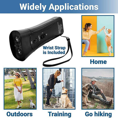 2020 New Handheld Anti Barking Device. Ultrasonic Dog Bark Deterrent with Multi-Function Dog Bark Control. Pet Anti-Barking Silencer and Trainer. No Collar Indoor &amp; Outdoor Stop Barking Dog Device