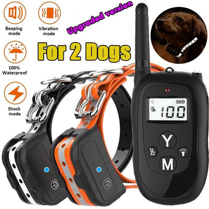New Shock Collar for Dogs,Dog Training Collar,Rechargeable Waterproof 500ft Control Dog Shock Collar with Remote,Beep Vibration Shock for Small Medium Large Dogs