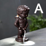 Retro Handmade Ceramic Backflow Incense Burner Home Decor Incense Holder Buddhist Crafts +60 Incense Cones