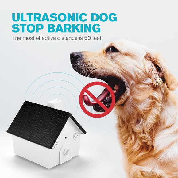New Ultrasonic Outdoor Anti-Bark Controller Sonic Bark Deterrent, No Harm To Dog or other Pets, Plant, Human, Easy Hanging/Mounting On Tree, Wall, Or Fence Post.