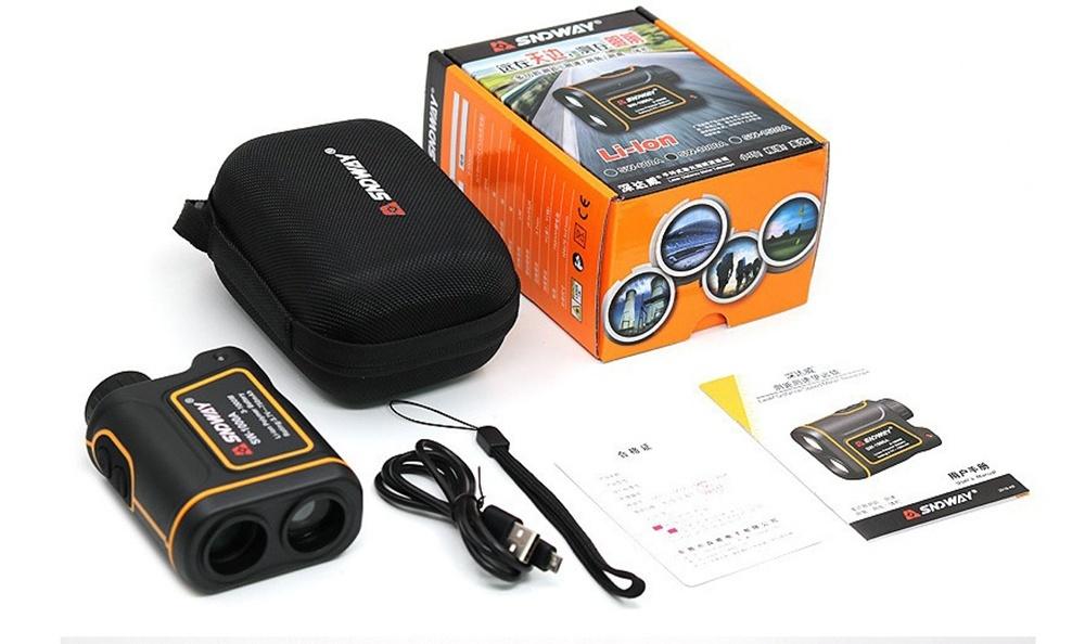 Golf Laser Rangefinder with Slope Measurement,Hunting Laser Range Finder, Telescope Distance Measuring ,Handheld Monocular Meter Rangefinder(656Yards)