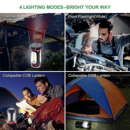 Rechargeable LED Camping Lantern Portable Tent LED Lights Flashlights by USB Charging for Phone Charging Emergency Hurricane Fishing and More [<lun>]