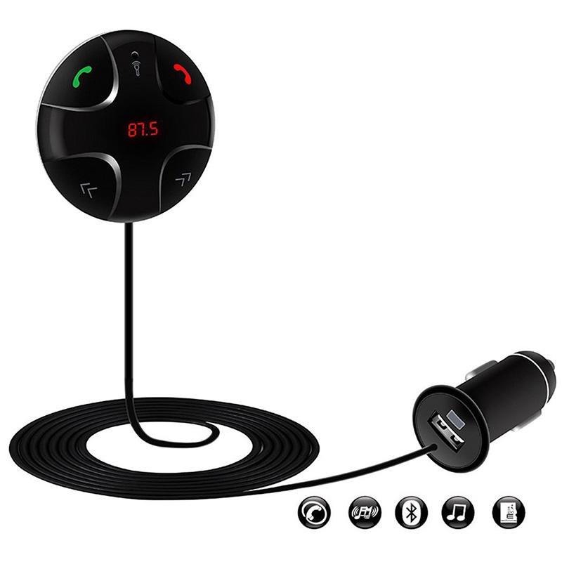 FM Digital Wireless Handsfree Bluetooth 3.0 Car Kit Adapter Charger MP3 Player FM Radio Transmitter In-car Bluetooth Music Receiver for Smartphone Tablet