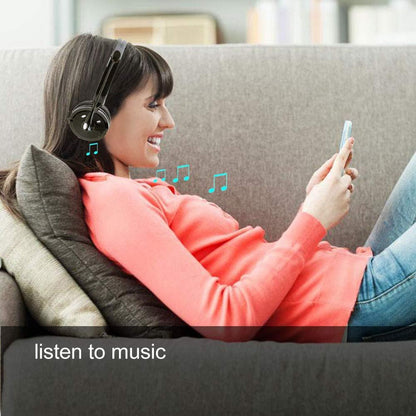 Bluetooth Headphones with Mic,Wireless Bluetooth Headset Noise Cancelling Headphones with Boom Microphone On Ear Phone Headset for Office Phone Call Center Customer Service PC Cell Phones