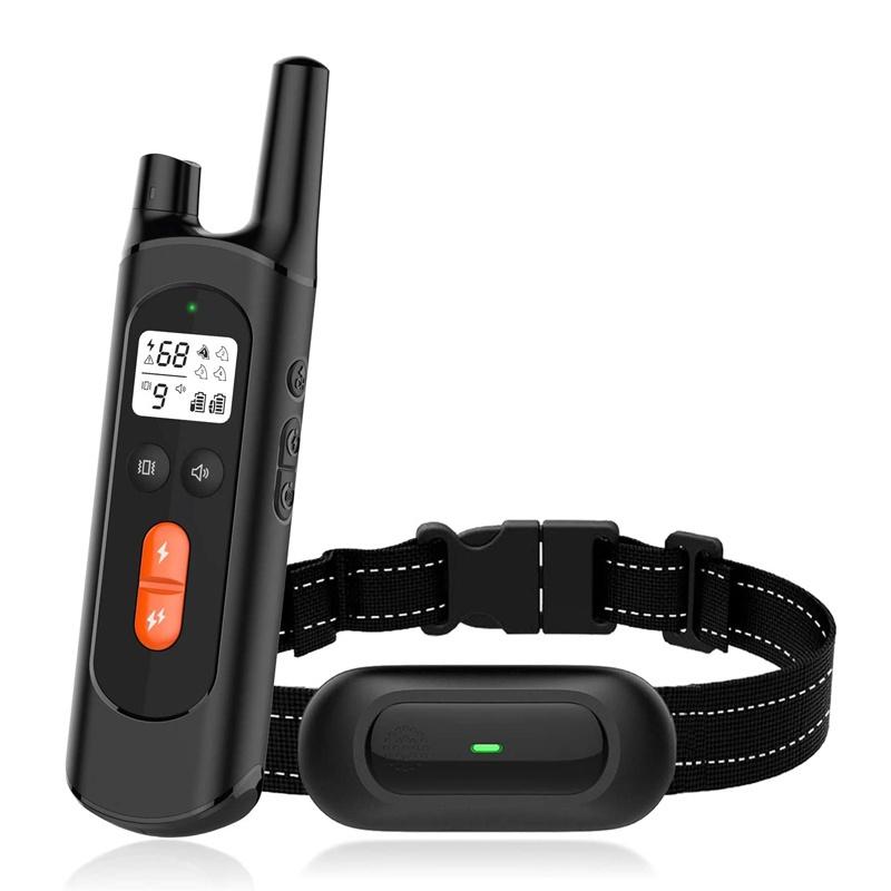 Dog Training Collar - Rechargeable Shock Collars for Dogs with Remote, 3 Training Modes, Beep, Vibration and Shock, 100% Waterproof Collar, 1600Ft Remote Range, 0~99 Shock Levels Dog Training Set