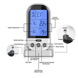 Dual Probe Digital Cooking Meat Thermometer Large LCD Backlight Food Grill Thermometer with Timer Mode for Smoker Kitchen Oven BBQ Thermometer
