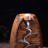 Characteristic style Ceramic Backflow Incense Holder Waterfall Incense Burner, Aromatherapy Ornament Home Decor Meditation Yoga [&lt;lun&gt;]