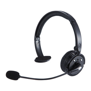 Pro Trucker Bluetooth Headset Cell Phone Headset with Microphone, Office Wireless Headset, Over the Head Earpiece, On Ear Car