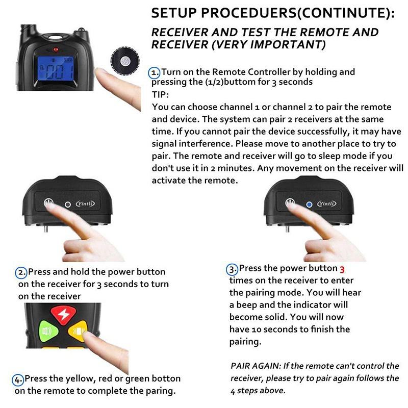 2021 Dog Training Collar, 2 Dog Shock Collar Remote Waterproof Rechargeable Dog Collar 3 Training Modes Harmless Shock Vibration Beep Medium Large Dogs, 800 FT Range [Reflective Strap] [<lun>]