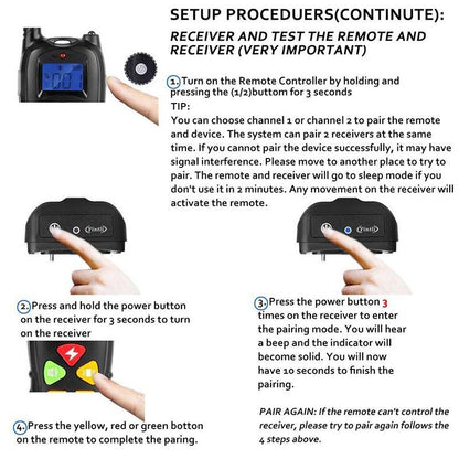 2021 Dog Training Collar, 2 Dog Shock Collar Remote Waterproof Rechargeable Dog Collar 3 Training Modes Harmless Shock Vibration Beep Medium Large Dogs, 800 FT Range [Reflective Strap] [<lun>]