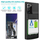 Battery Case for Galaxy Note 20 Plus 6000Mah Portable Charging Case for Samsung Galaxy Note 20+ Rechargeable External Battery Pack Extended Battery Protective Charger Case
