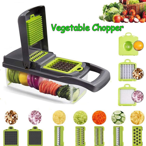 Multifunctional Vegetable Potato Slicer Set Chopper Grater Carrot Cutter Shredder Onion Peeler Kitchen Tool [<lun>]