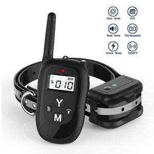 Shock Collar for Dogs Dog Training Collar Rechargeable Waterproof 500ft Control Dog Shock Collar with Remote,Beep Vibration Shock for Small Medium Large Dogs